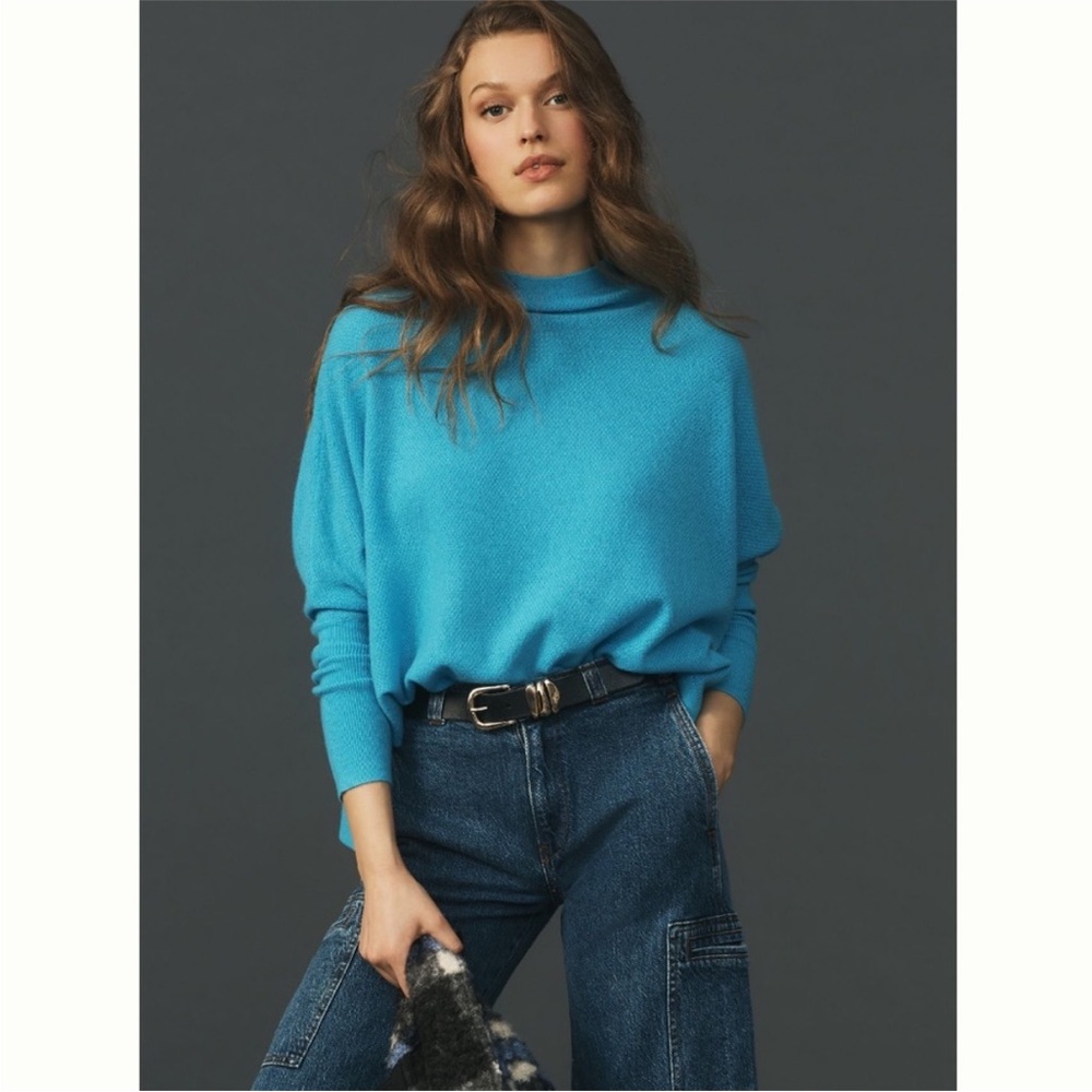 Anthropologie Maeve The Shea Cashmere Boxy Sweater